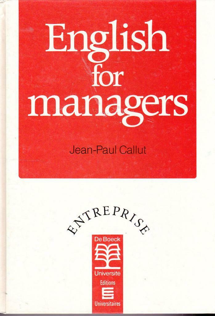 English for managers., Livres, Neuf, Enlèvement ou Envoi, Anglais, Autres niveaux