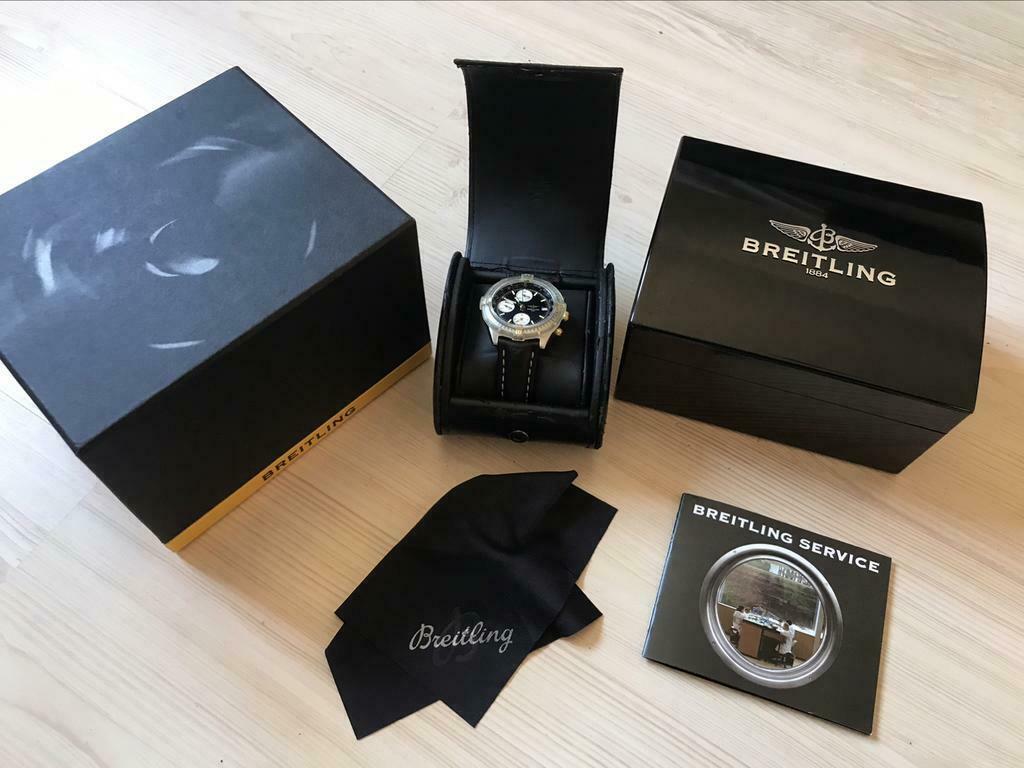 Breitling Chronomat avec certificat, Bijoux, Sacs & Beauté, Enlèvement, Acier, Breitling