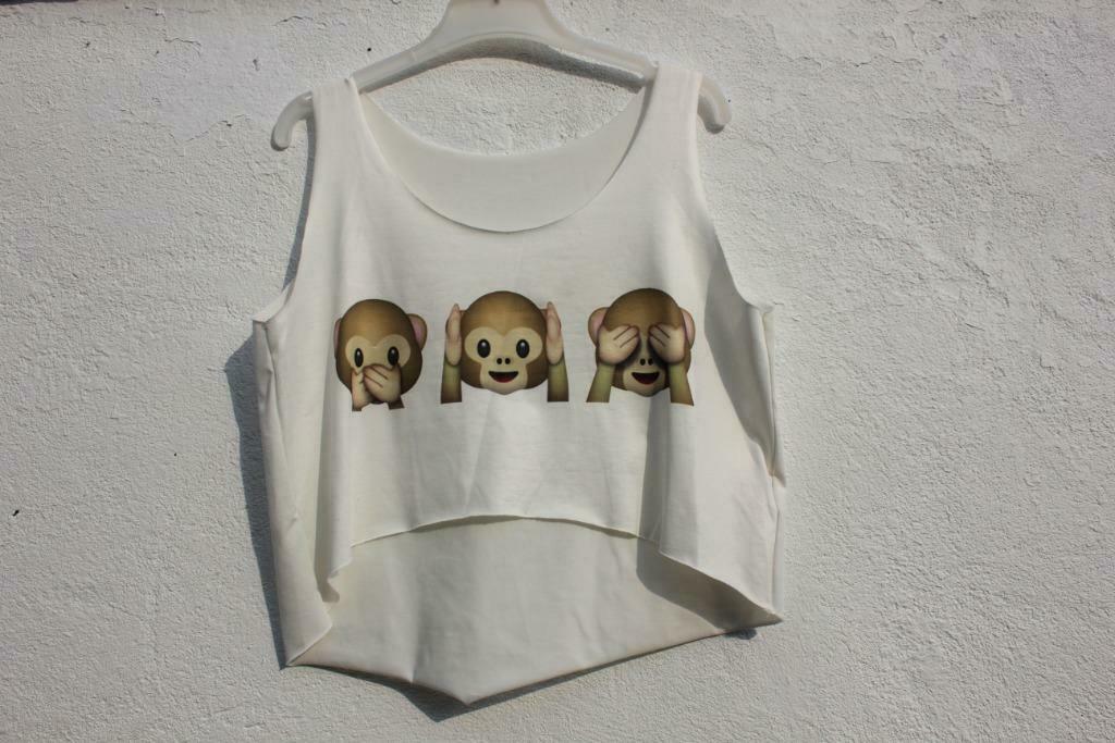 Top crop 3 singes (TU), Enlèvement ou Envoi, Comme neuf, Blanc, Sans manches