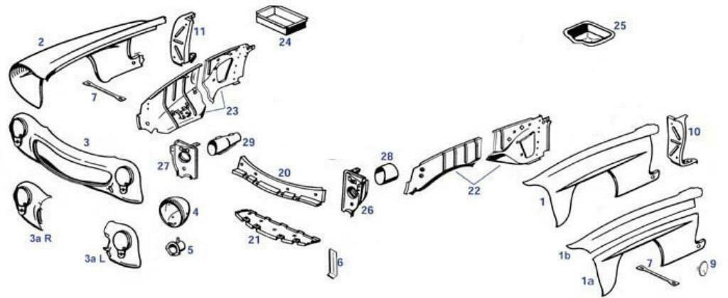 Nieuw plaatwerk voor restauratie van je    Mercedes 190SL, Voor, Mercedes-Benz, Nieuw, Ophalen of Verzenden