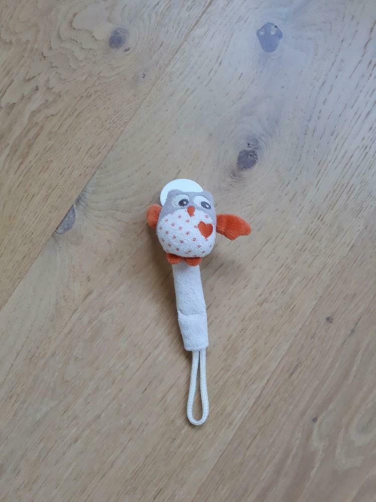 Fopspeenhanger / tutjeshanger met uil, Kinderen en Baby's, Ophalen of Verzenden, Gebruikt