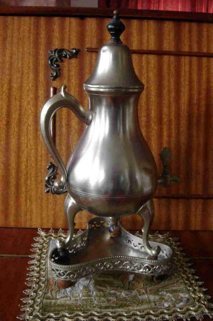 warmwaterkruik Metawa puur tin art deco holland Nederland, Antiek en Kunst, Ophalen of Verzenden