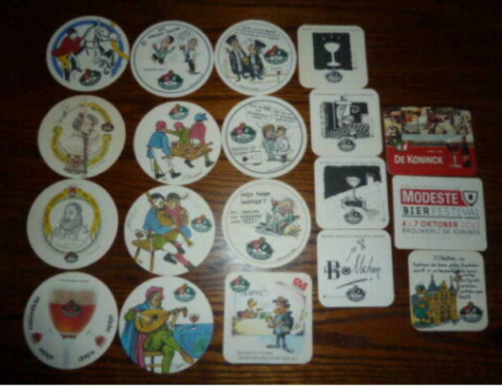 19 verschillende bier viltjes DE KONINCK Antwerpen, Verzamelen, Ophalen of Verzenden, Gebruikt, Viltje(s), De Koninck