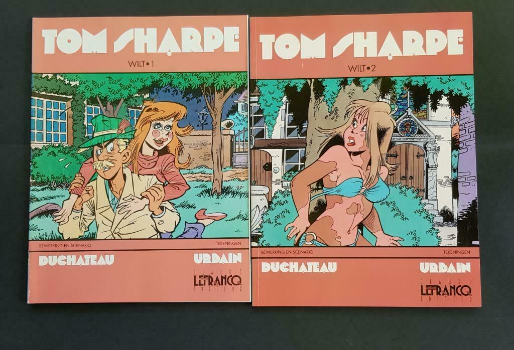strip Tom Sharpe Lefrancq-Sharpe-Duchateau-Urbain, Meerdere stripboeken, Ophalen, Zo goed als nieuw, Lefrancq-Sharpe-Duchateau