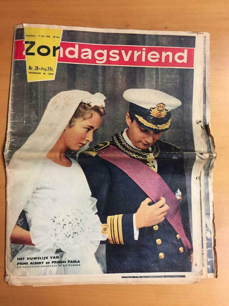 Speciale reportage, huwelijk Prins Albert en Prinses Paola, Verzamelen, Ophalen of Verzenden, Gebruikt, Tijdschrift of Boek
