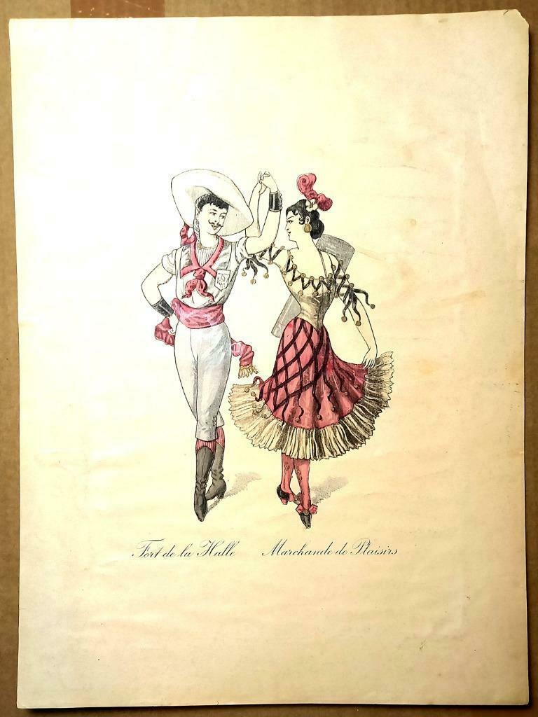 Prent Fort de la Halle Marchande de Plaisirs, Antiquités & Art, Enlèvement ou Envoi