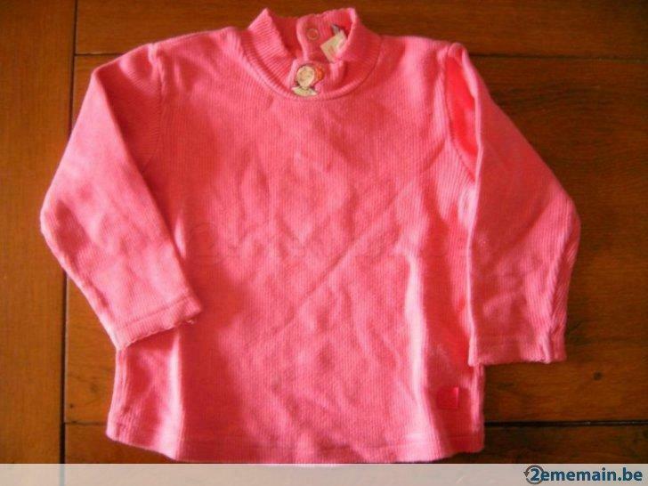 T-shirt manches longues Bécassine 18 mois/81, Gebruikt, Meisje, Overhemdje of Bloesje