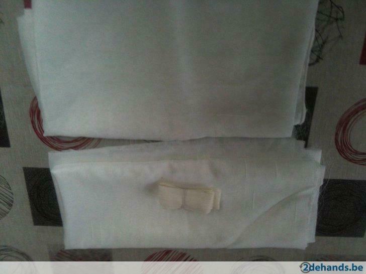 2 voile gordijnen, Huis en Inrichting, Stoffering | Gordijnen en Lamellen, Ophalen of Verzenden, Nieuw