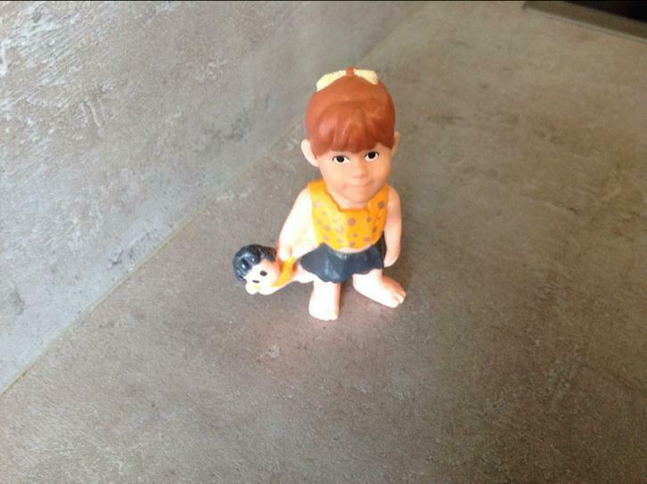 Vintage figuurtje flintstone pebbles 8 cm, Verzamelen, Ophalen of Verzenden, Gebruikt