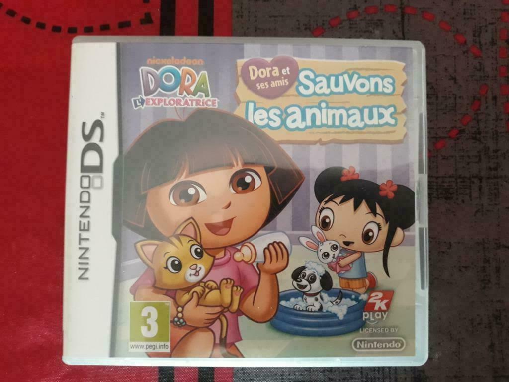 Jeu DS : Dora et ses amis Sauvons les animaux, 1 speler, Ophalen of Verzenden, Zo goed als nieuw, Vanaf 3 jaar