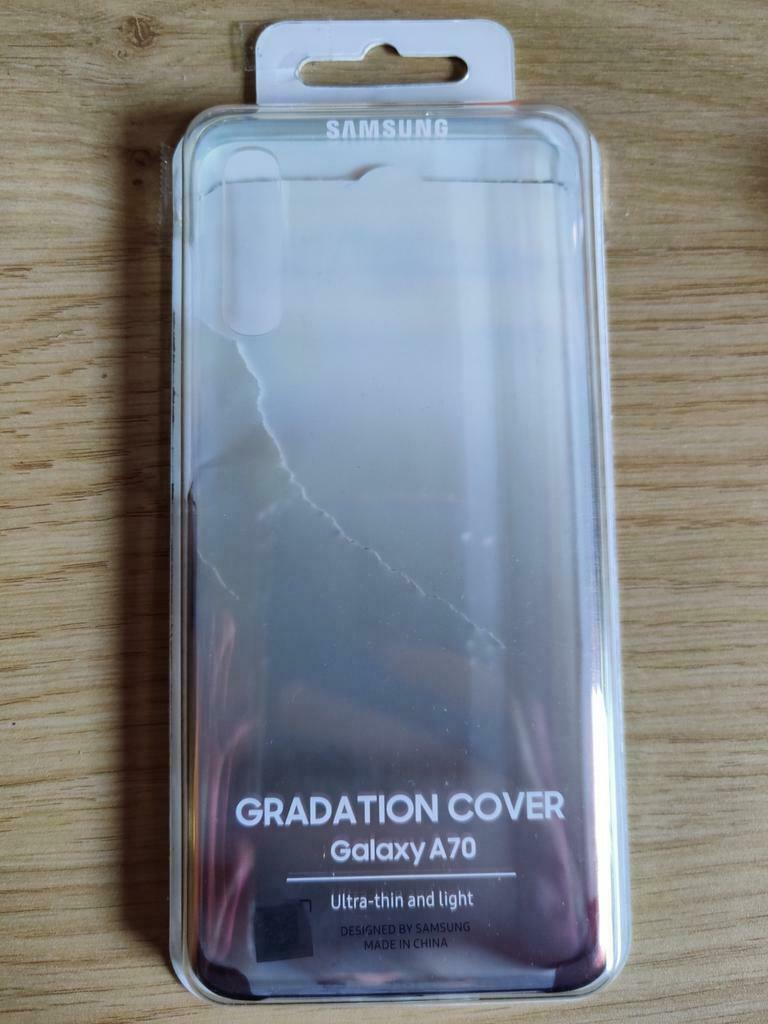 Coque Gradation Cover Samsung Galaxy A70, Noir, Ophalen of Verzenden, Nieuw, Overige modellen, Frontje of Cover