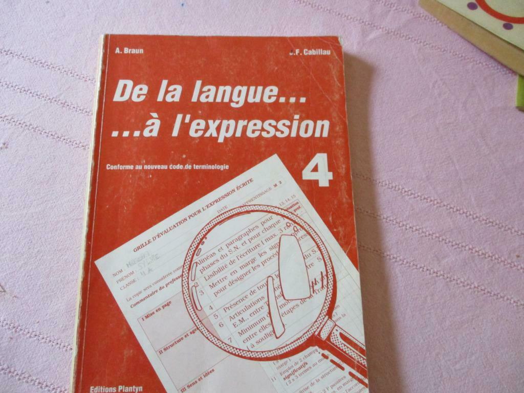 FRANCAIS. DE LA LANGUE A L'EXPRESSION 4.4e SECONDAIRE., Ophalen of Verzenden, Gelezen, ASO