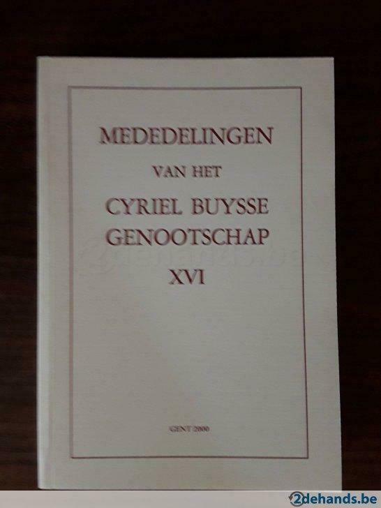 Mededelingen van het Cyriel Buysse Genootschap XVI, Boeken, Ophalen of Verzenden, Nieuw, Overige typen