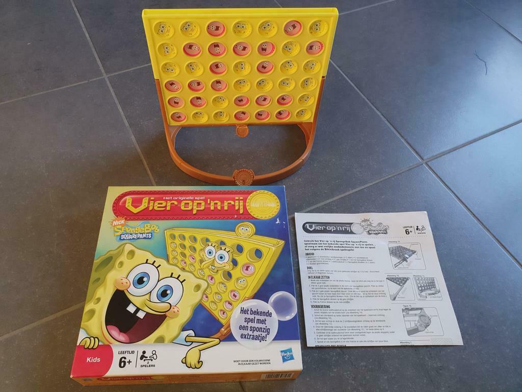 MB gezelschapsspel - Vier op een rij - Sponge Bob, Ophalen, Zo goed als nieuw
