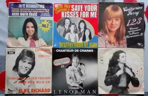 Singles Eurovisie songfestival, Cd's en Dvd's, Vinyl Singles, Ophalen of Verzenden, 7 inch, Overige genres, Single