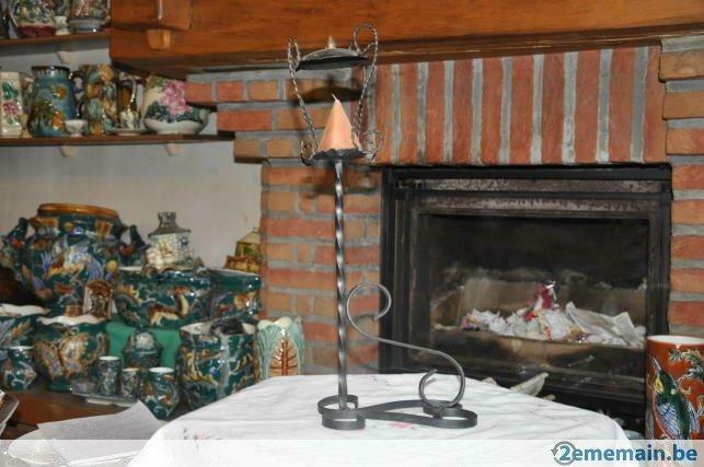 bougeoir reverbère fer forgé, Enlèvement ou Envoi, Utilisé