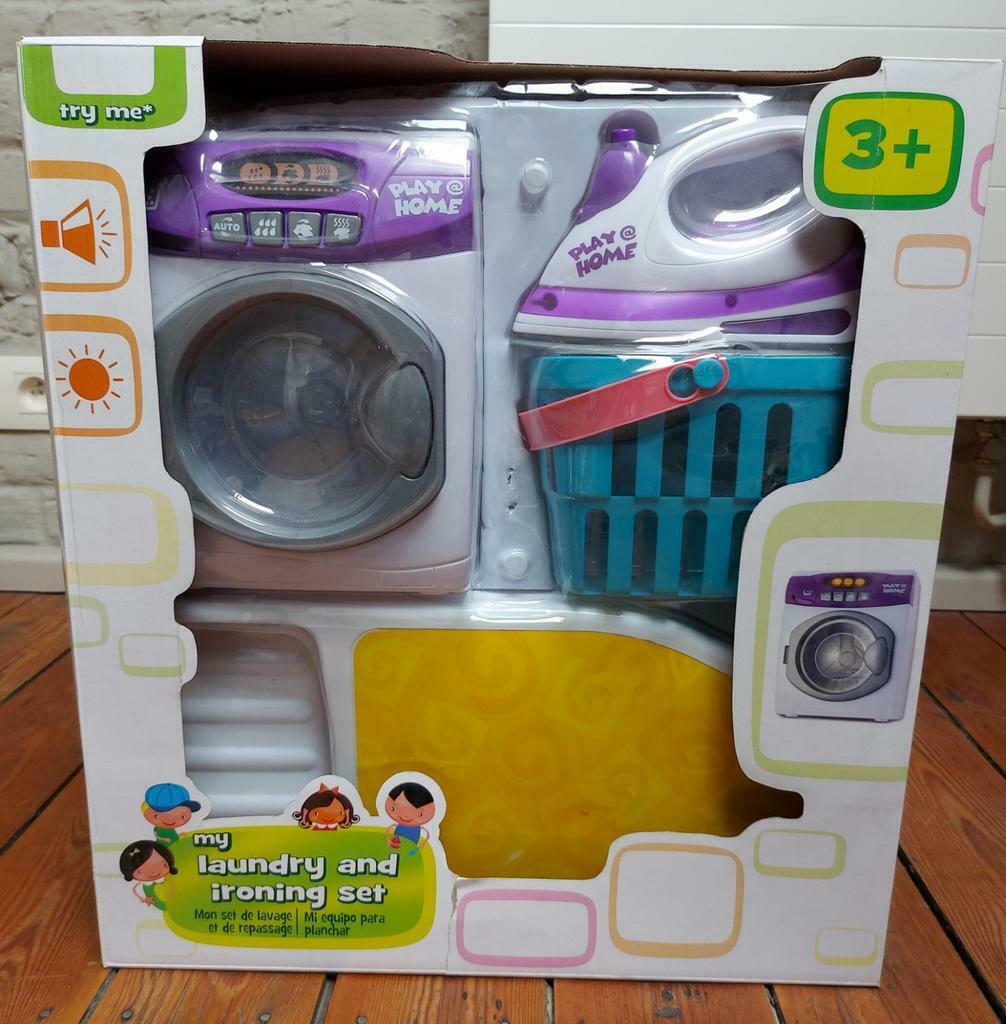 Was- en strijkset (roterende machine en strijkijzer)., Ophalen, Gebruikt, Elektronica, Met licht