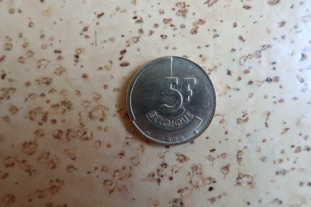 Munten : Boudewijn 1986-1993 - 5 Frank, Postzegels en Munten, Munten | België, Losse munt, Ophalen of Verzenden