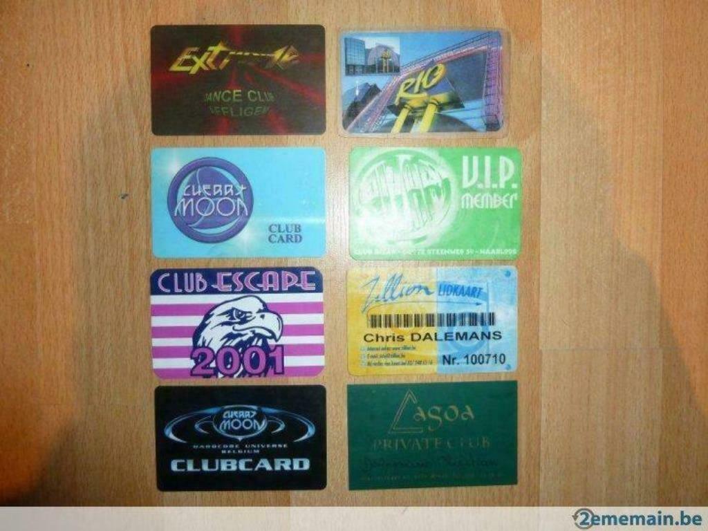 Recherche anciennes cartes de membre provenant de clubs, Collections, Envoi, Utilisé, Autres types