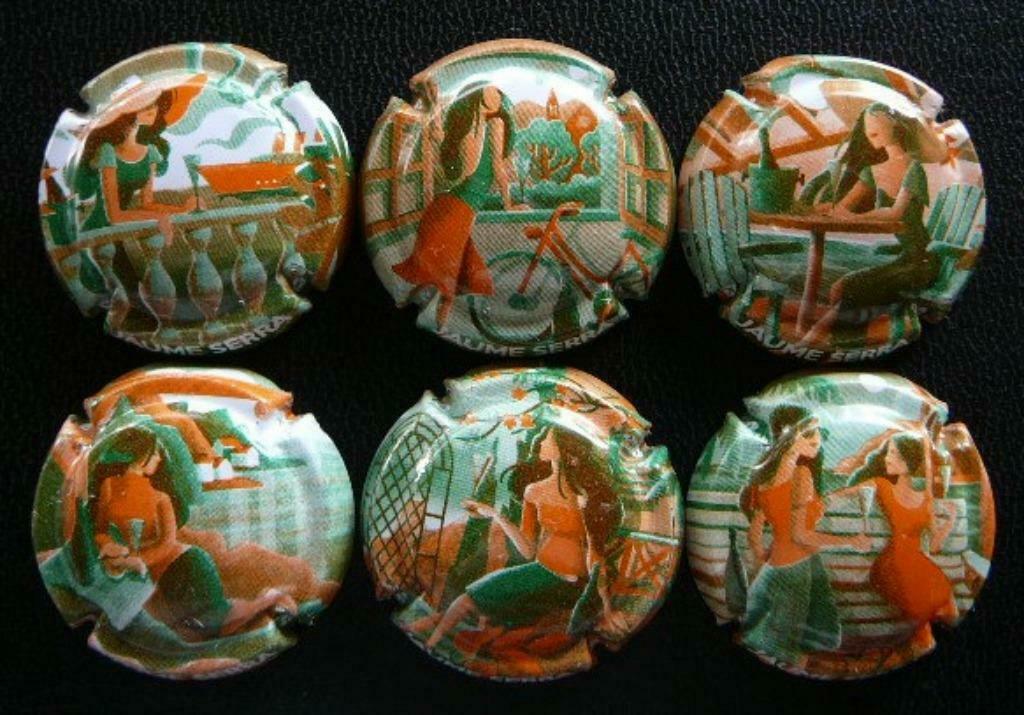 Complete set 6 cava capsules Jaume Serra, Verzamelen, Ophalen of Verzenden, Spanje