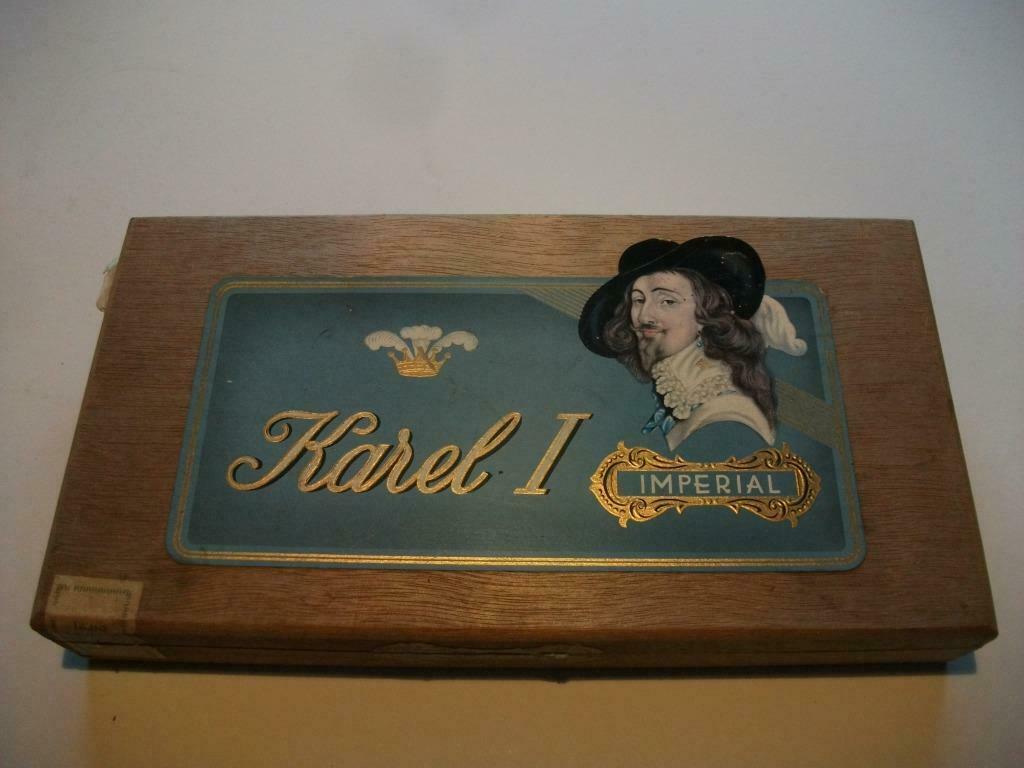 Mooi Sigarenkistje Karel I Imperial, Verzamelen, Verzenden, Zo goed als nieuw, Tabaksdoos of Verpakking