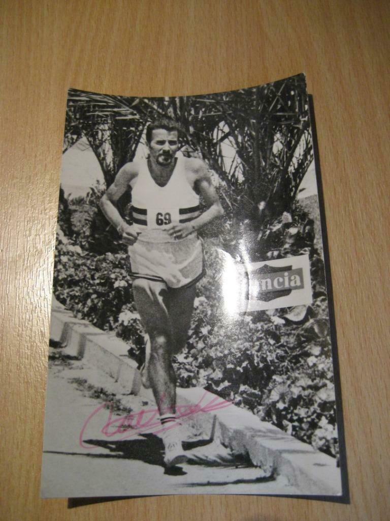 Gaston Roelants foto kaart met handtekening uit 1970, Collections, Enlèvement ou Envoi, Neuf, Photo