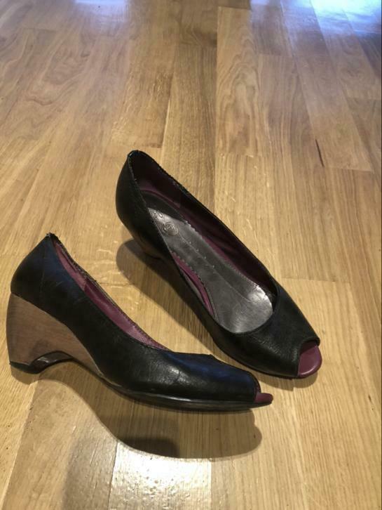 Escarpins vintage, Porté, Noir, Escarpins