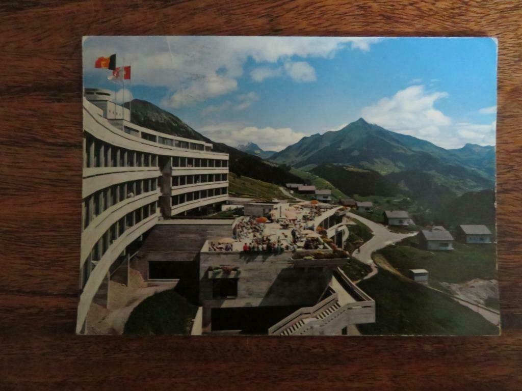 ansichtkaart Leysin Hotel Koningin Fabiola, Enlèvement ou Envoi, Affranchie