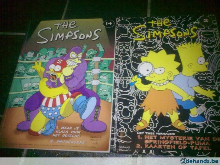 2 strips the Simpsons, Gelezen