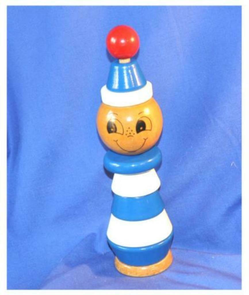 § jouet en bois marin pyramide empilable, Enlèvement ou Envoi, Utilisé, Autres types