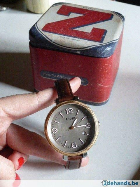 Dameshorloge Fossil, Bijoux, Sacs & Beauté, Montres | Femmes, Enlèvement ou Envoi, Neuf, Autres matériaux, Fossil