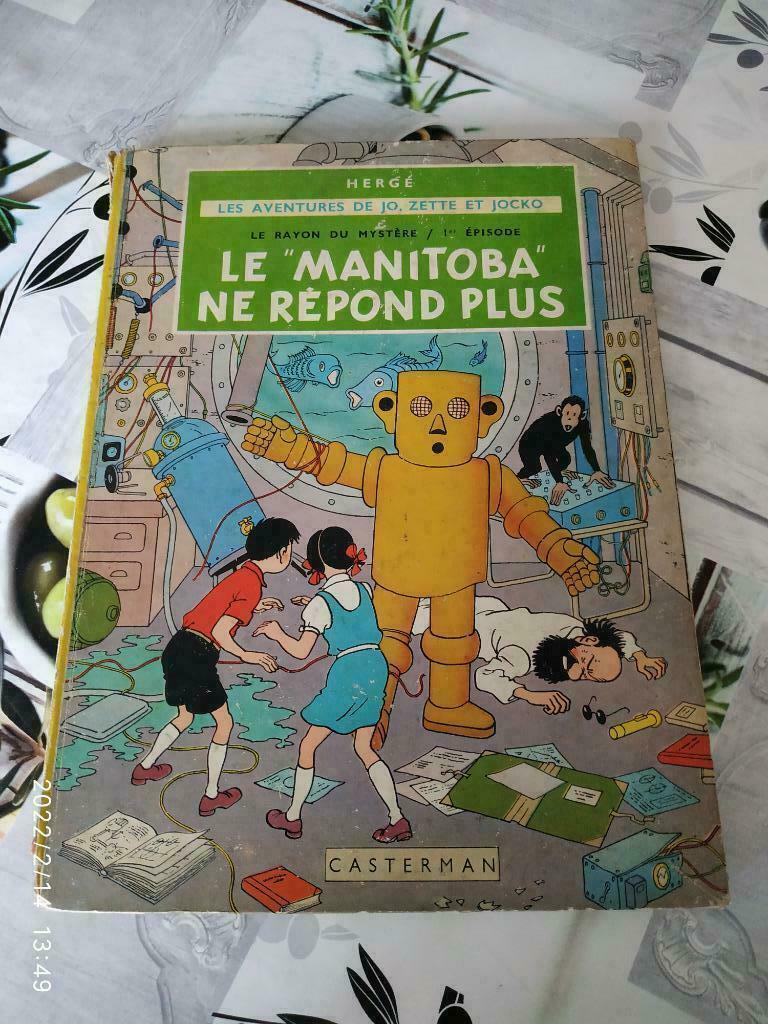 albums Hergé ass Jo, Zette et Jocko Vintage 1952, Enlèvement ou Envoi, Utilisé