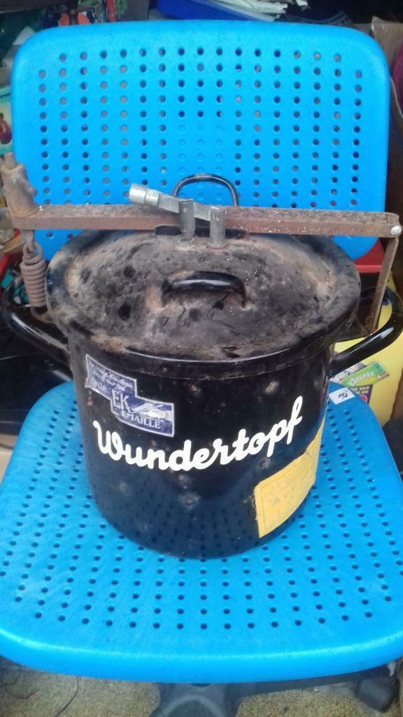 Casseroles en émail de W.O. 2, allemandes, jamais utilisées., Antiquités & Art, Envoi