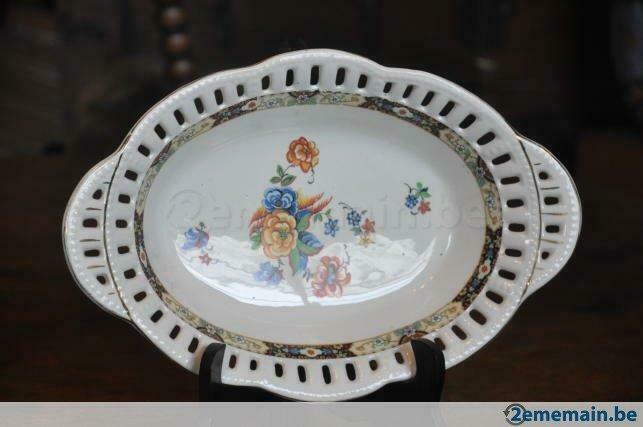 plat ajouré AMC Wasmuel, Antiek en Kunst, Antiek | Keramiek en Aardewerk