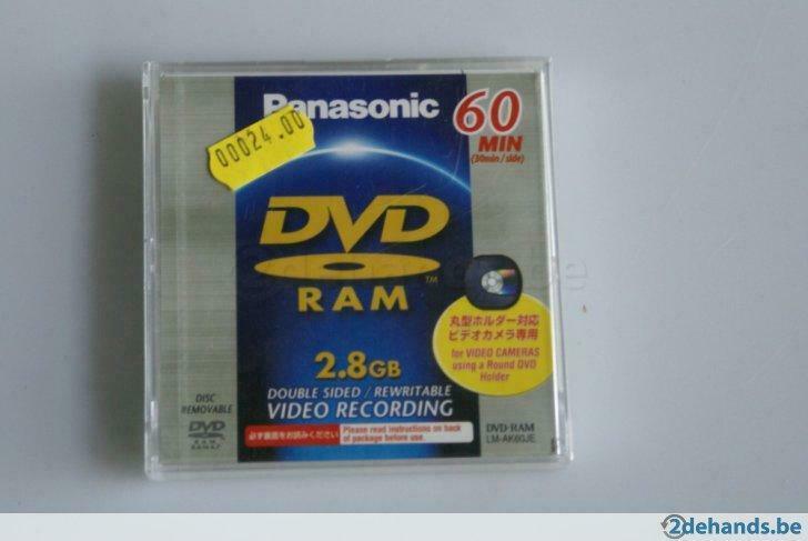 Mini DVD-RAM Panasonic 2.8GB 60min Cartridge NEW, Cd's en Dvd's, Dvd's | Overige Dvd's, Ophalen of Verzenden