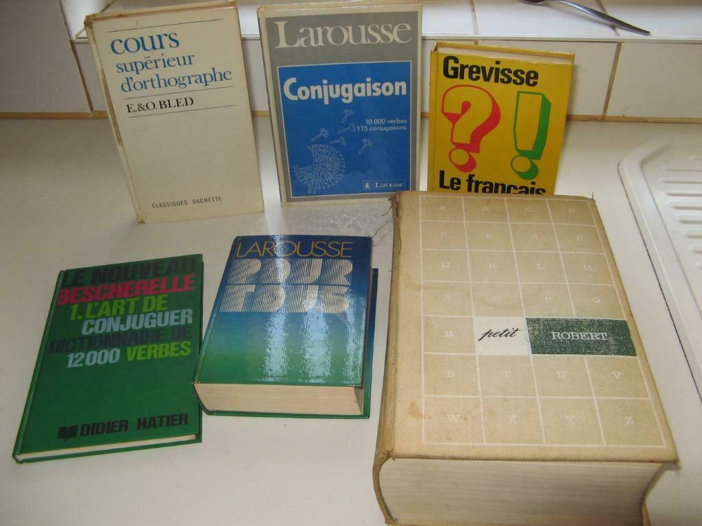 Divers dictionnaires + guides d'orthographe et conjugaison, Boeken, Studieboeken en Cursussen, Zo goed als nieuw, Ophalen