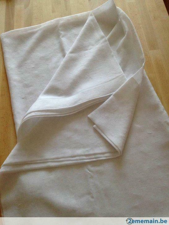 Tentures Voiles Transparents  Rideaux, Enlèvement ou Envoi, Utilisé, Blanc