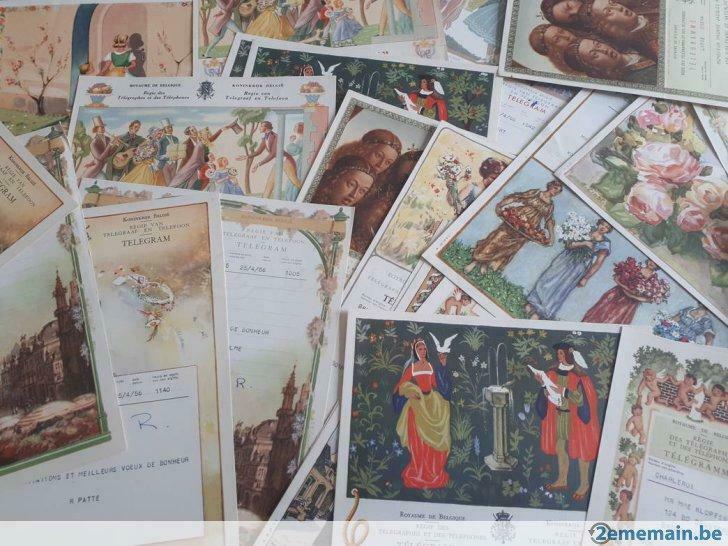 lot de 70 télégrammes anciens, Collections