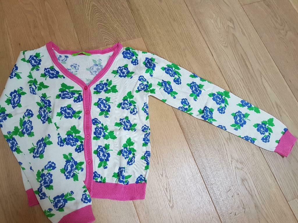Cardigan met bloemenprint (XXS-158/164), Enlèvement ou Envoi, Pull ou Veste, Utilisé, Hema