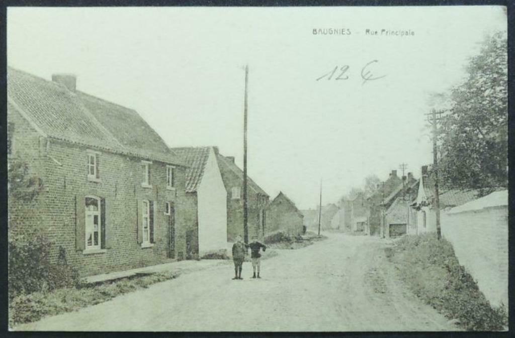 Carte Postale Baugnies Rue Pincipale (Péruwelz), Enlèvement ou Envoi, Non affranchie, Hainaut