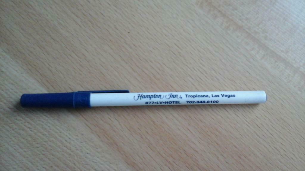 bic "hôtel Hampton inn"   Las Végas  USA, Collections, Enlèvement ou Envoi, Neuf, Stylo à bille, Avec publicité