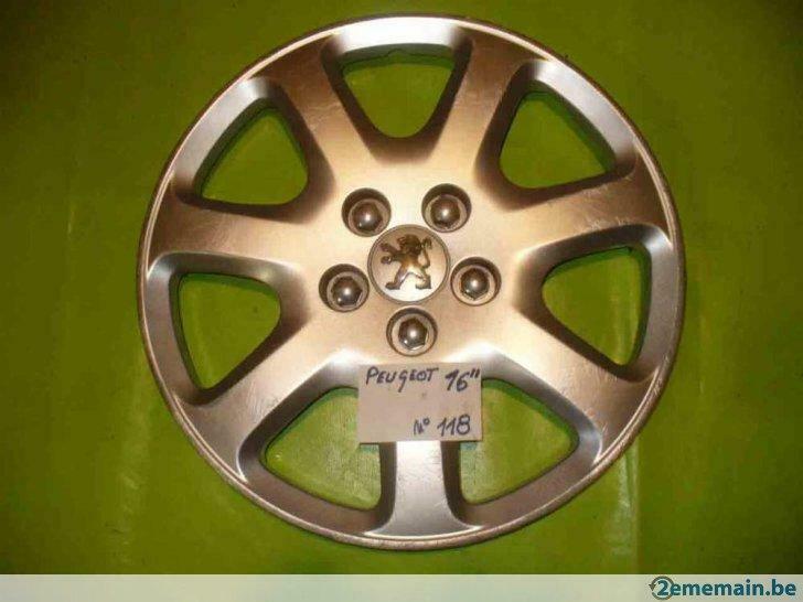 enjoliveur Peugeot 16''(n°118)  1pc, Auto-onderdelen, Banden en Velgen, Velg(en), 16 inch, Gebruikt, Ophalen of Verzenden