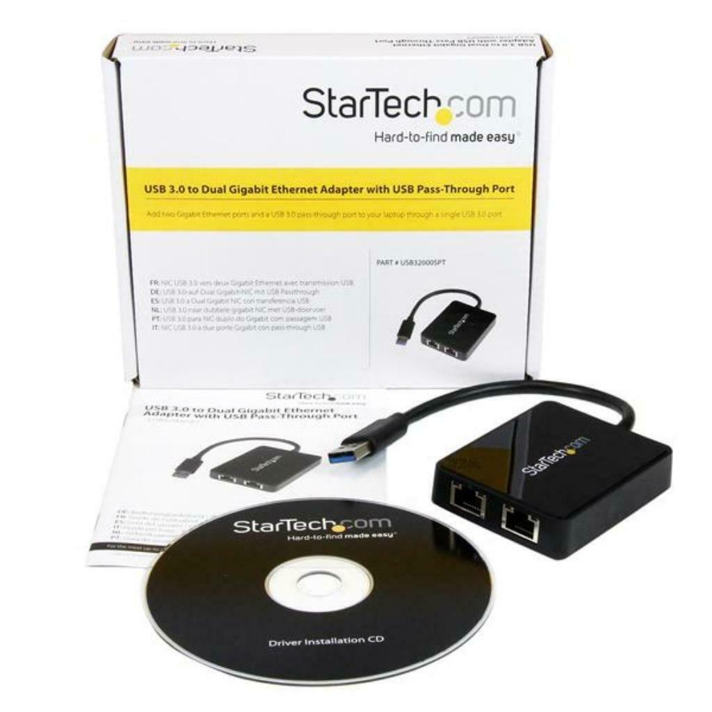 🧑‍💻 StarTech USB 3.0 to Dual Gigabit Ethernet Adapter 🤓, Computers en Software, Netwerk switches, Zo goed als nieuw, Ophalen of Verzenden