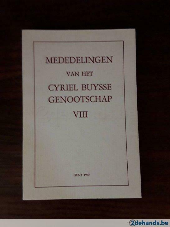 Mededelingen van het Cyriel Buysse Genootschap VIII, Boeken, Ophalen of Verzenden, Nieuw, Overige typen