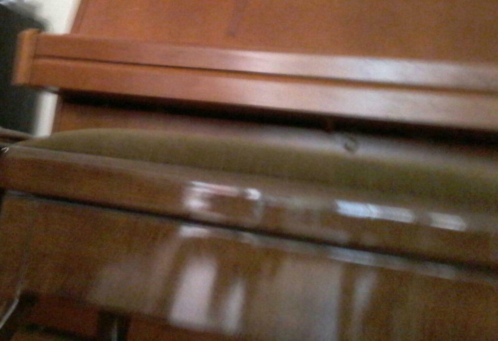 bruine buffetpiano, Muziek en Instrumenten, Ophalen, Bruin, Zo goed als nieuw, Piano