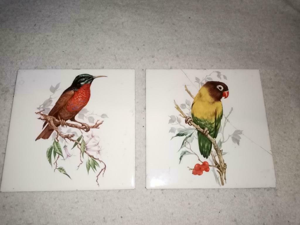 Villeroy & boch 2 tegels vogels, Ophalen of Verzenden