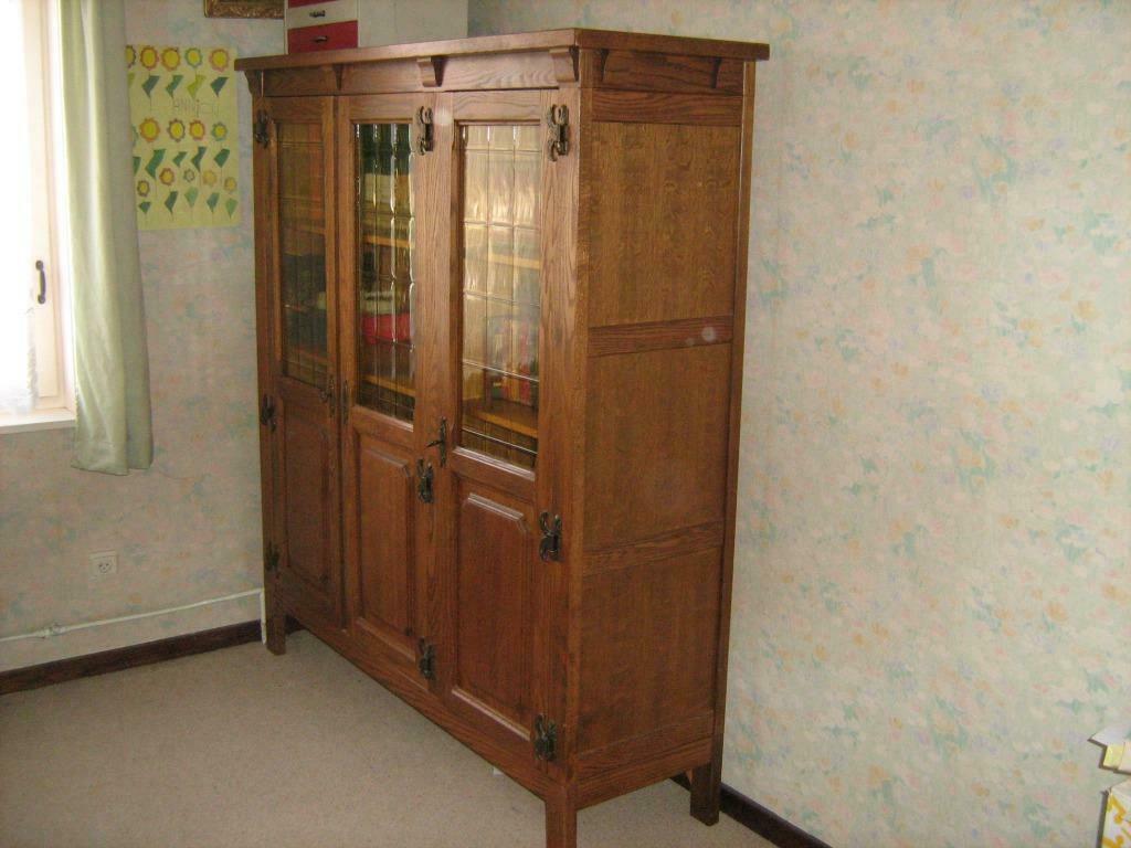 1 BIBLIOTHEQUE EN CHENE, 25 à 50 cm, 150 à 200 cm, Comme neuf, Contemporain