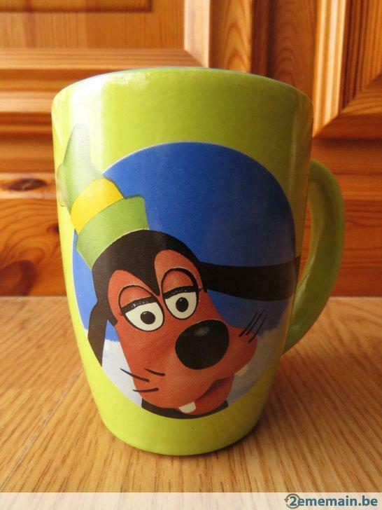 superbe mug tasse goofy de disney disneyland paris, Gebruikt, Kop(pen) en/of Schotel(s)