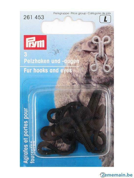 Agrafes et portes pour fourrures noir Prym 261453, Enlèvement ou Envoi, Neuf