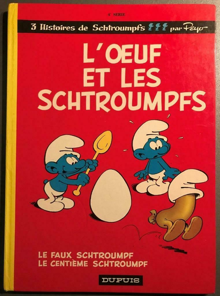B.D. 3 histoires de Schtroumpfs: L'œuf et les Schtroumpfs,.., Plusieurs BD, Enlèvement ou Envoi, Utilisé, Peyo
